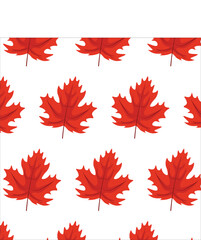 Autumn leaves pattern. Vector graphics