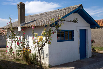 Maison de pêcheurs, Port de l'Eguille, 17, Charente Maritime, France