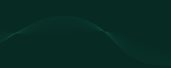 abstract green wave background