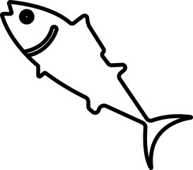 Fish icon.Fish skeleton icon silhouette, fishbone silhouette swimming vector illustration, skeleton of fish vector silhouette icon design on white background.food illustration sign collection.