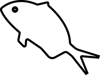 Obraz premium Fish icon.Fish skeleton icon silhouette, fishbone silhouette swimming vector illustration, skeleton of fish vector silhouette icon design on white background.food illustration sign collection.