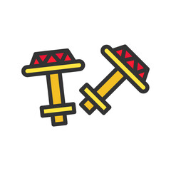 Cuff Links icon vector image. Suitable for mobile apps, web apps and print media.