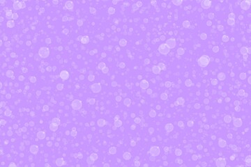 Digital background image or texture of bubbles, bokeh, snow, small circles, dusty, effect scattered on a purple background. Background for graphic design, presentation, banner, wallpaper, textile, etc