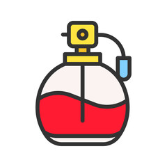 Perfume Bottle icon vector image. Suitable for mobile apps, web apps and print media.