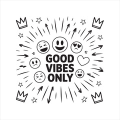 Smile brush hand drawn vector element set. Emoji fun face, heart, crown symbol crayon texture marker background kid sketch style hand drawn element. Color smiley face, arrow. Vector illustration