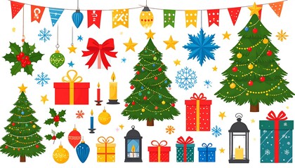Christmas elements collection