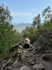 Paysage sur la dernière étape du GR20 entre Paliri et Conca