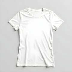 Clean white t-shirt mockup concept for apparel design and branding, a versatile blank template for custom clothing projects, perfect for creative ideas.