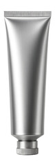 Silver aluminum tube packaging.