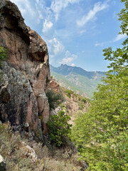 Paysage sur la dernière étape du GR20 entre Paliri et Conca