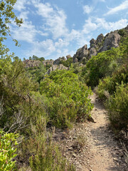 Paysage du GR20 sur la dernière étape entre Paliri et Conca 
