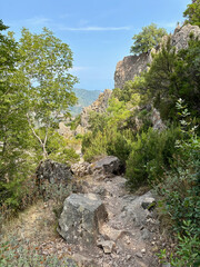 Paysage sur la dernière étape du GR20 entre Paliri et Conca