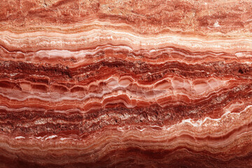 Naklejka premium Elegant travertine stone background with horizontal lines and warm soft shadows
