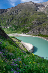 Stausee Margaritze Dam in Austrian Alps