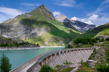 Summer View of Margaritze Reservoir Dam