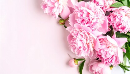 Delicate Pink Peonies in a Soft Light Arrangement