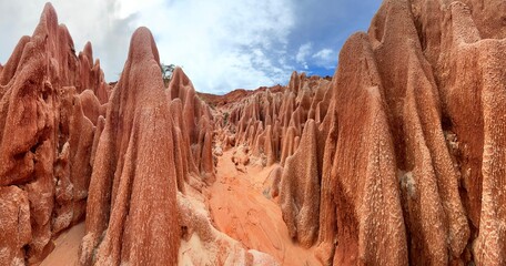 Tsingy Rouge Park in northern Madagascar 