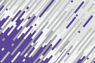 Seamless one directional angular line stripes - Modern style abstract background violet, silver and white colors. Trendy geometric abstract design