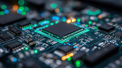 Circuit board with central processor