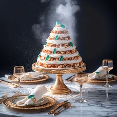 christmas tree with cookies