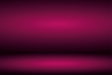 Interior 3d template for product presentation - Gradient magenta background, abstract wall studio room, can be used to present your product