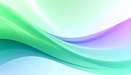 Abstract waves flow smoothly across a white canvas, creating a soothing and modern aesthetic with gentle gradients and fluid lines, evoking tranquility.