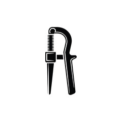 Black and white illustration of a garden tool with a pointed end