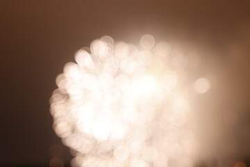 Fireworks exhibition at night