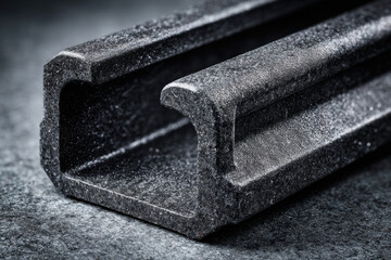 Close-up of powder-coated metal surface with fine micro-scratches detail