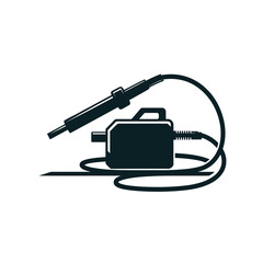 Portable soldering iron kit with power supply