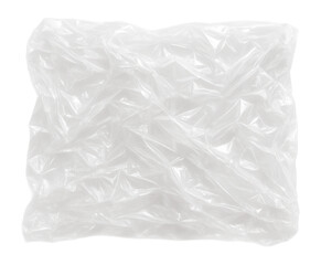 Crumpled plastic wrap texture overlay effect.