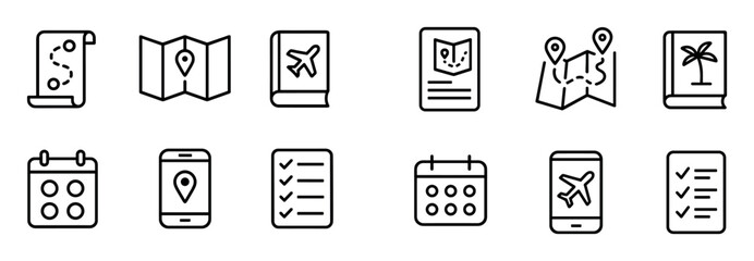 Minimalist Travel Icons