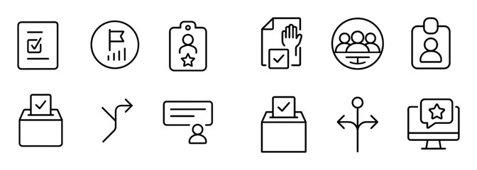 Blockchain Governance Icons
