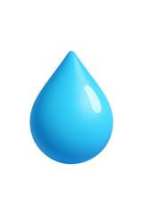 3d blue water drop High quality Realistic image