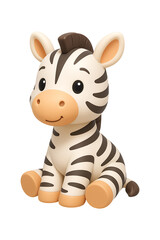 3d render zebra toy cartoon style High quality Realistic image
