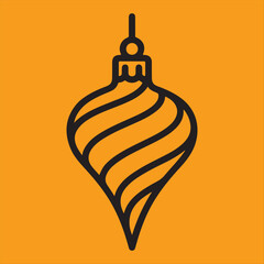 Christmas ornament ball vector 