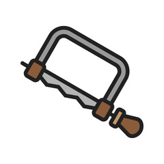 Coping Saw icon vector image. Suitable for mobile apps, web apps and print media.