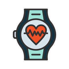 Health App icon vector image. Suitable for mobile apps, web apps and print media.