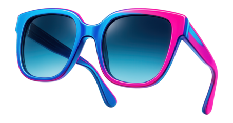 Neon-colored sunglasses icon.