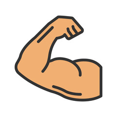 Strong icon vector image. Suitable for mobile apps, web apps and print media.