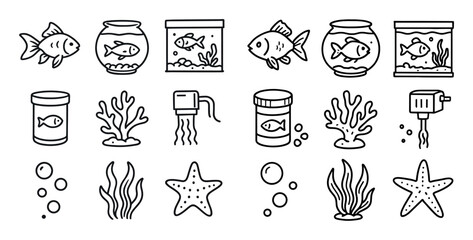 Fish Icon Set