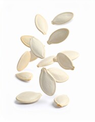 Pumpkin Seeds Isolated on White Background