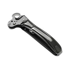 Fototapeta premium Dark gray/black metal tool, angled, complex mechanism