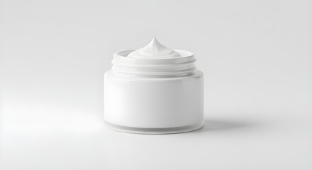 white background face cream mockup