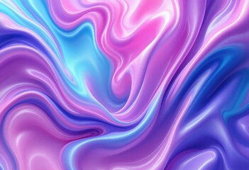 Fototapeta premium Abstract vibrant fluid design with flowing colors.