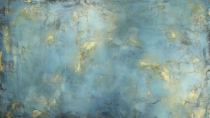 Background and texture in blue and turquoise. Old painted grunge wall background texture for design