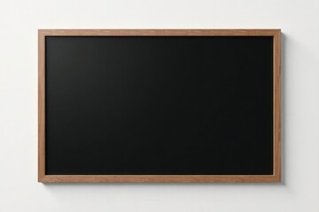 Clean minimalist blank black signboard on a modern white wall , design, restaurant sign, empty sign