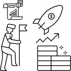 Business Growth Illustration – Expansion and Success