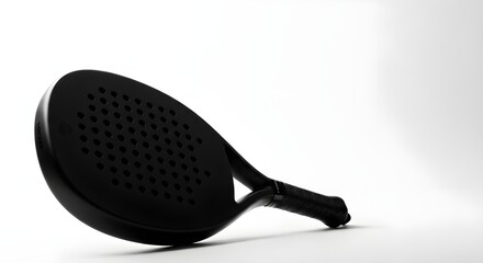 white background padel racket mockup