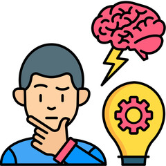 Business Idea Illustration – Innovation and Creative Solutions